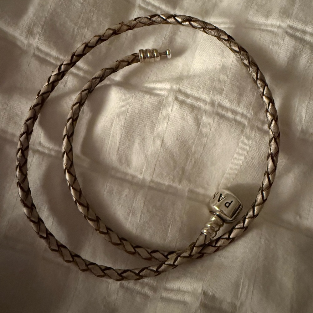 Pandora Leather Braided Bracelet
